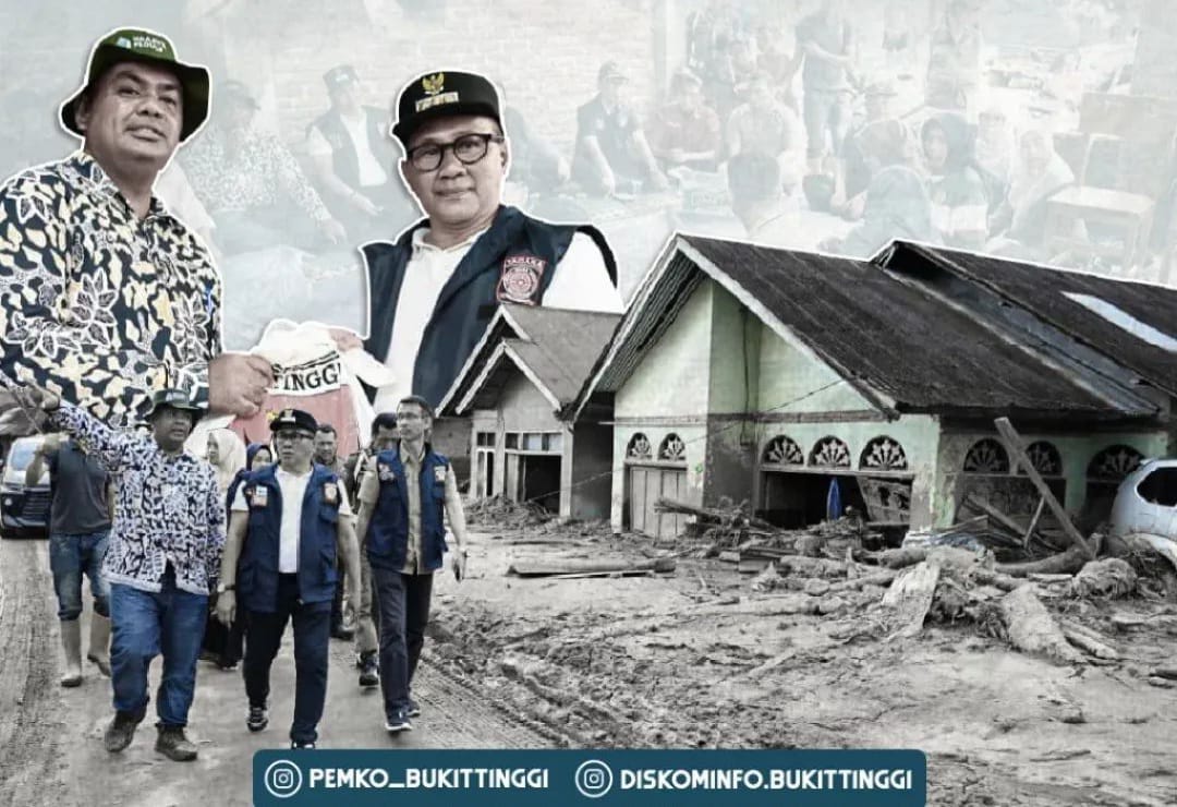 Wali Kota Bukittinggi Ramlan Nurmatias Pimpin Penyaluran Bantuan ke Salareh Aia Palembayan, Agam