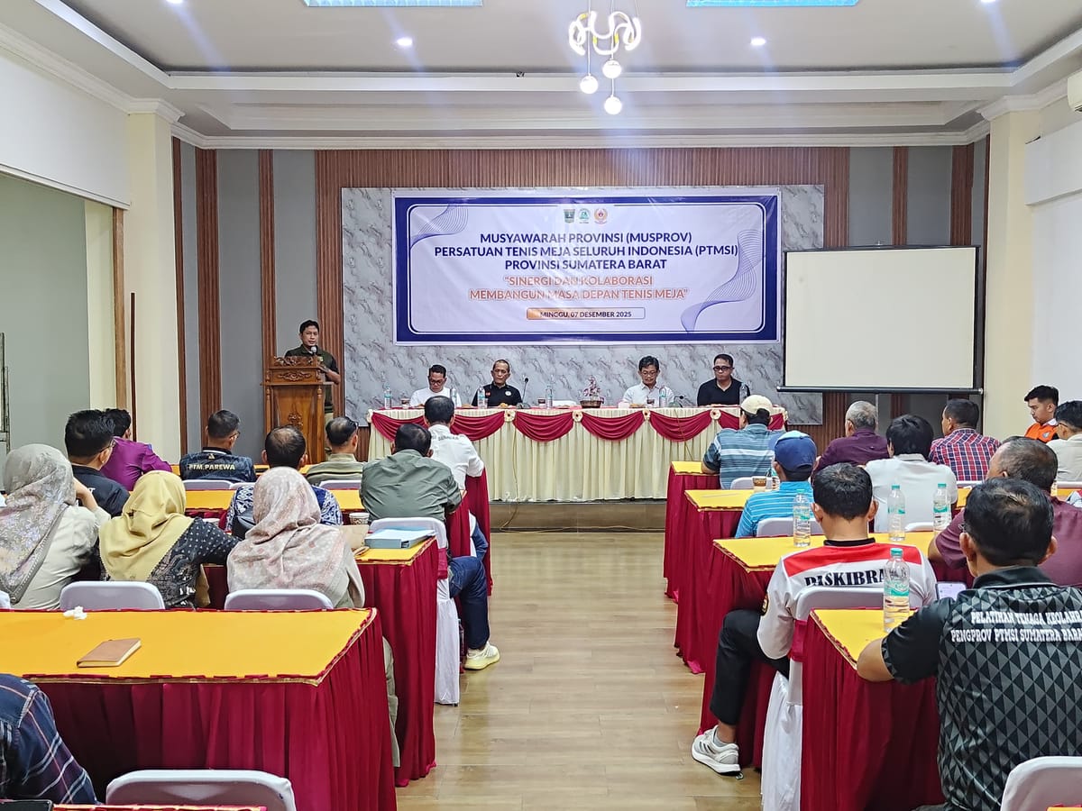 Gustami Hidayat Kembali Pimpin PTMSI Sumbar Periode 2025–2029