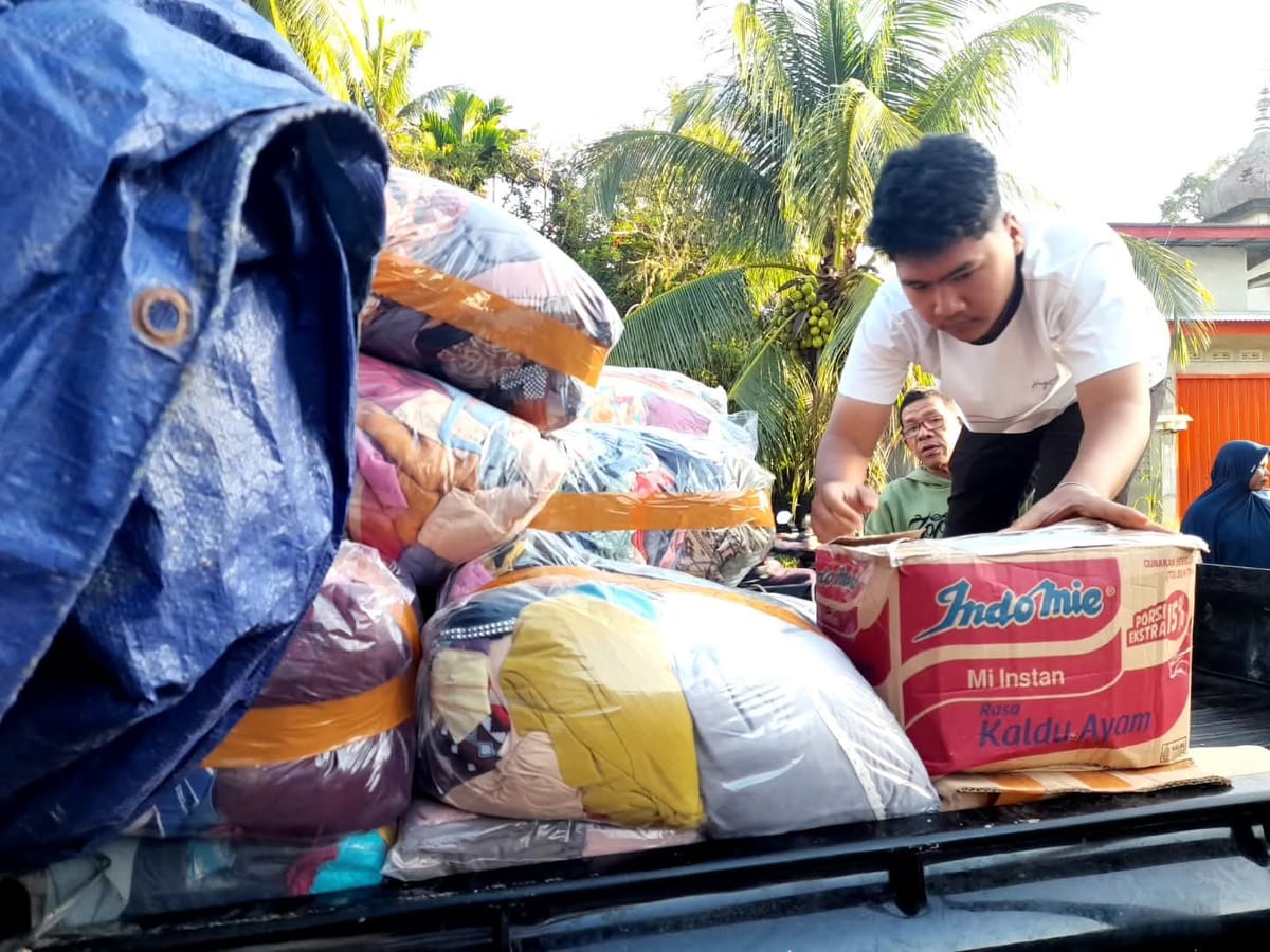 Simpang IV Mato Aia Peduli, Dua Mobil Bantuan Melaju ke Salareh Aia