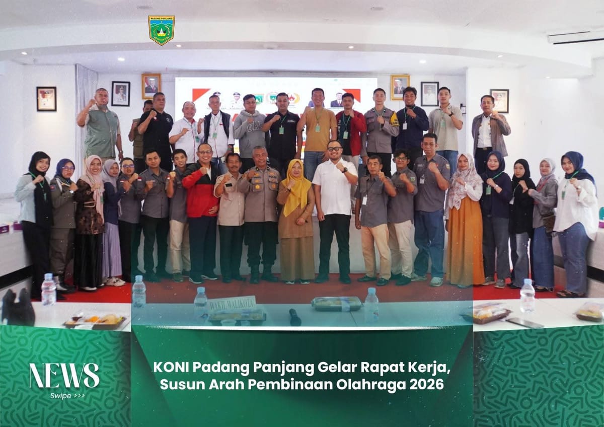 KONI Padang Panjang Gelar Rapat Kerja, Susun Arah Pembinaan Olahraga 2026