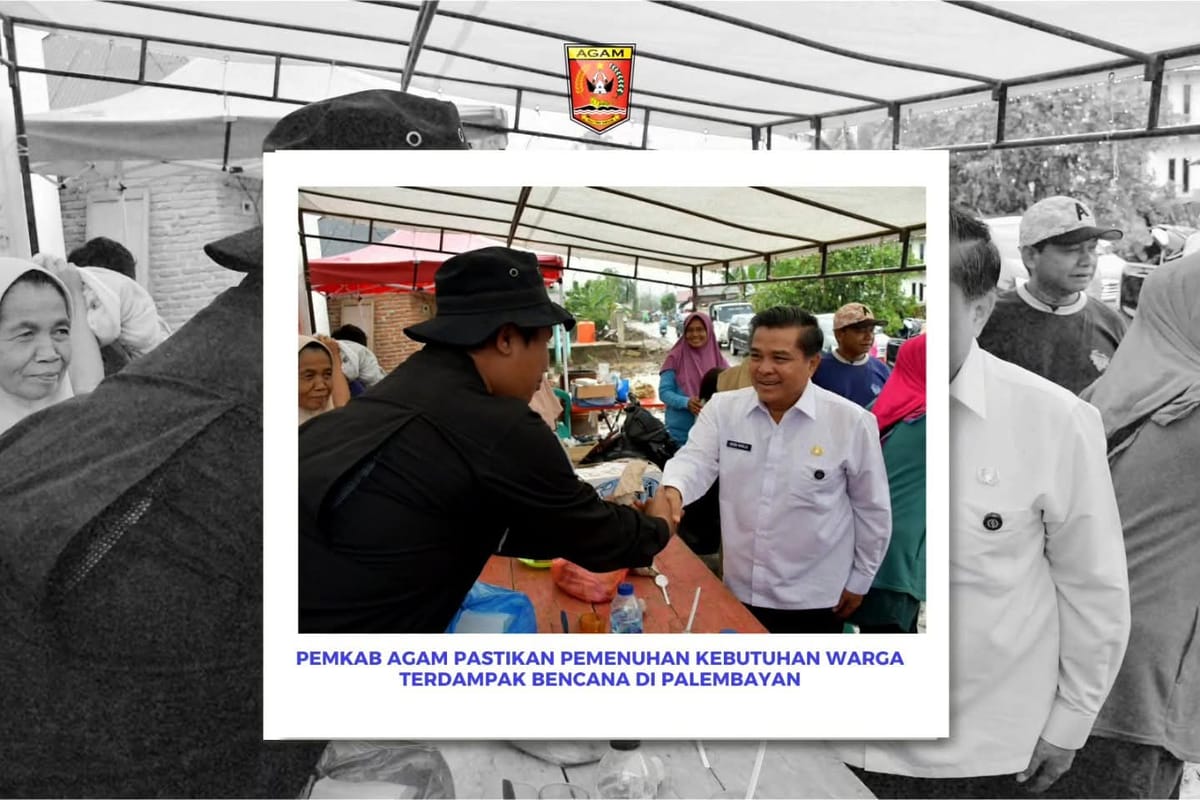 Pemkab Agam Pastikan Pemenuhan Kebutuhan Warga Terdampak Bencana di Palembayan