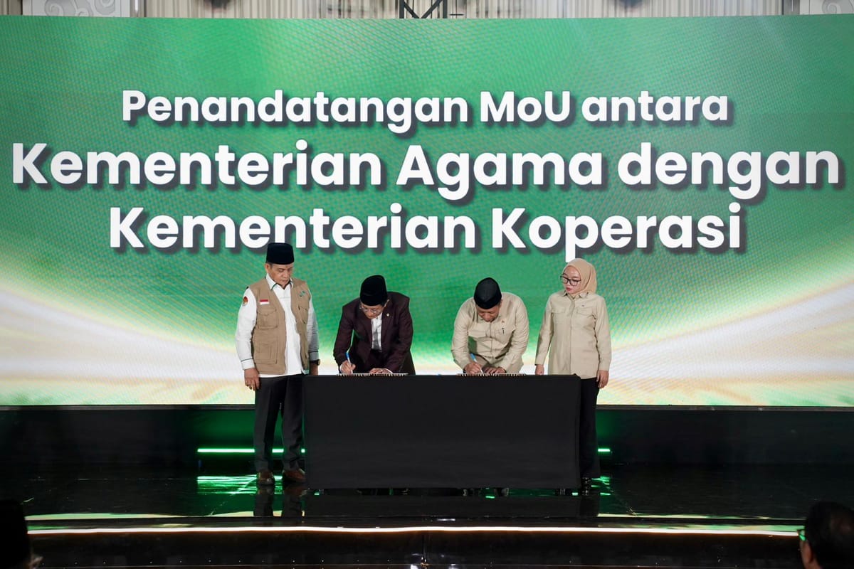 Menkop dan Menag Sepakat Berdayakan Ekonomi Umat Lewat Koperasi Ponpes dan Masjid