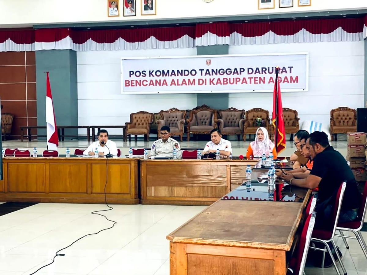 Pemkab Agam dan BNPB Matangkan Penanganan Huntara dan Huntap Pascabencana