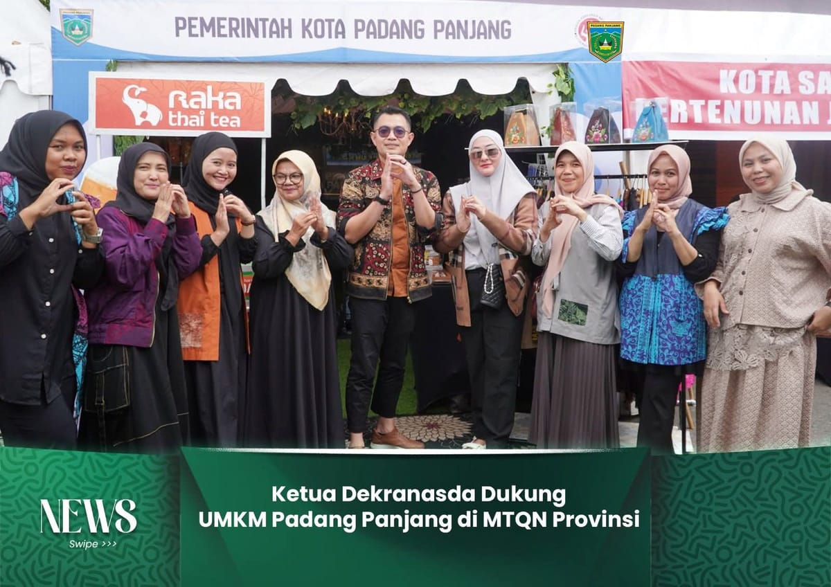 Ketua Dekranasda Dukung UMKM Padang Panjang di MTQN 41 tingkat Sumbar di Bukittinggi
