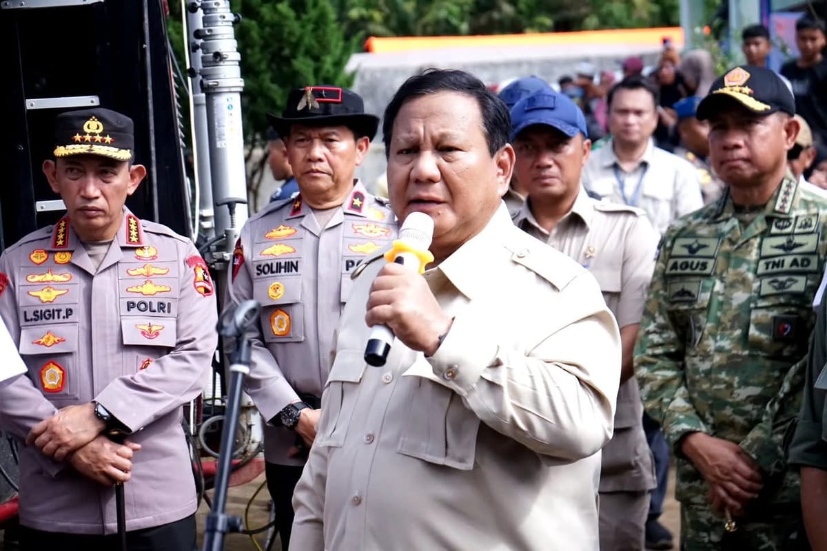 Presiden Prabowo Kunjungi Huntara Palembayan, Tegaskan Negara Hadir untuk Masyarakat Agam