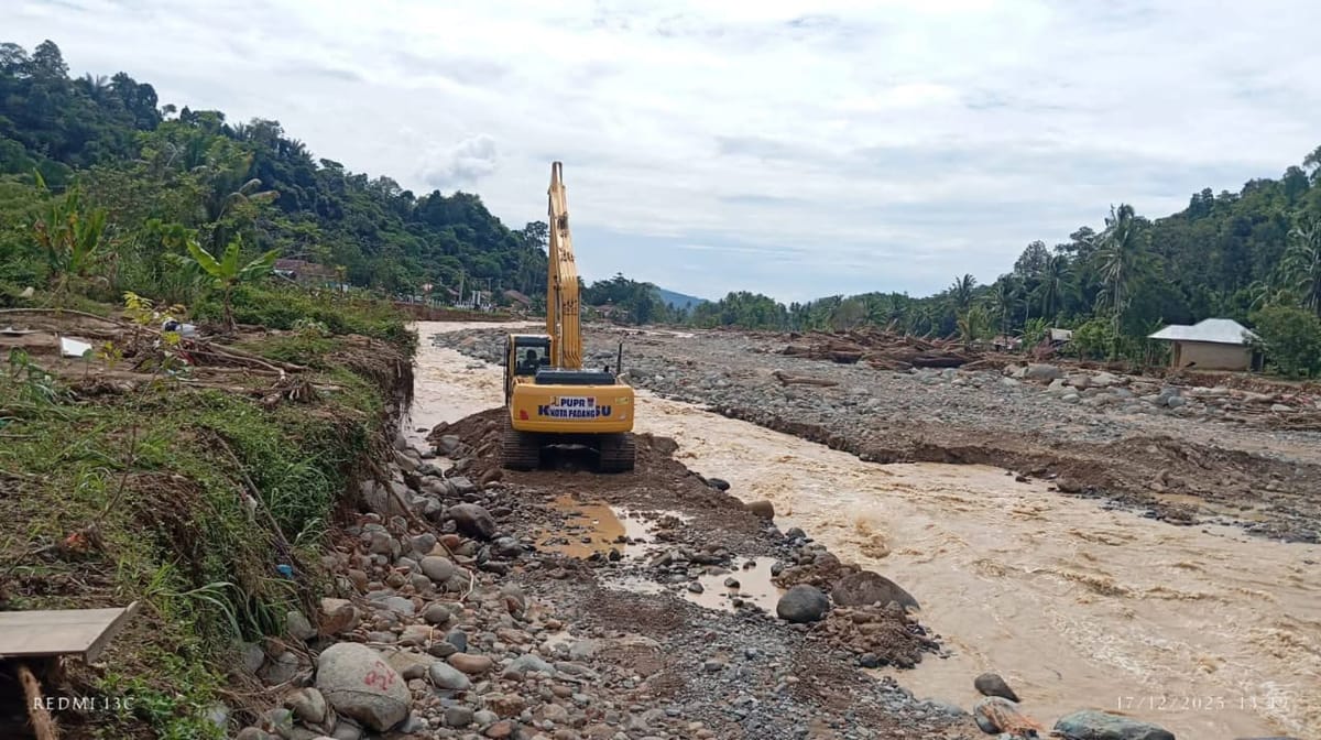 Pemko Padang Bergerak Cepat, Normalisasi Sungai dan Irigasi Pascabencana