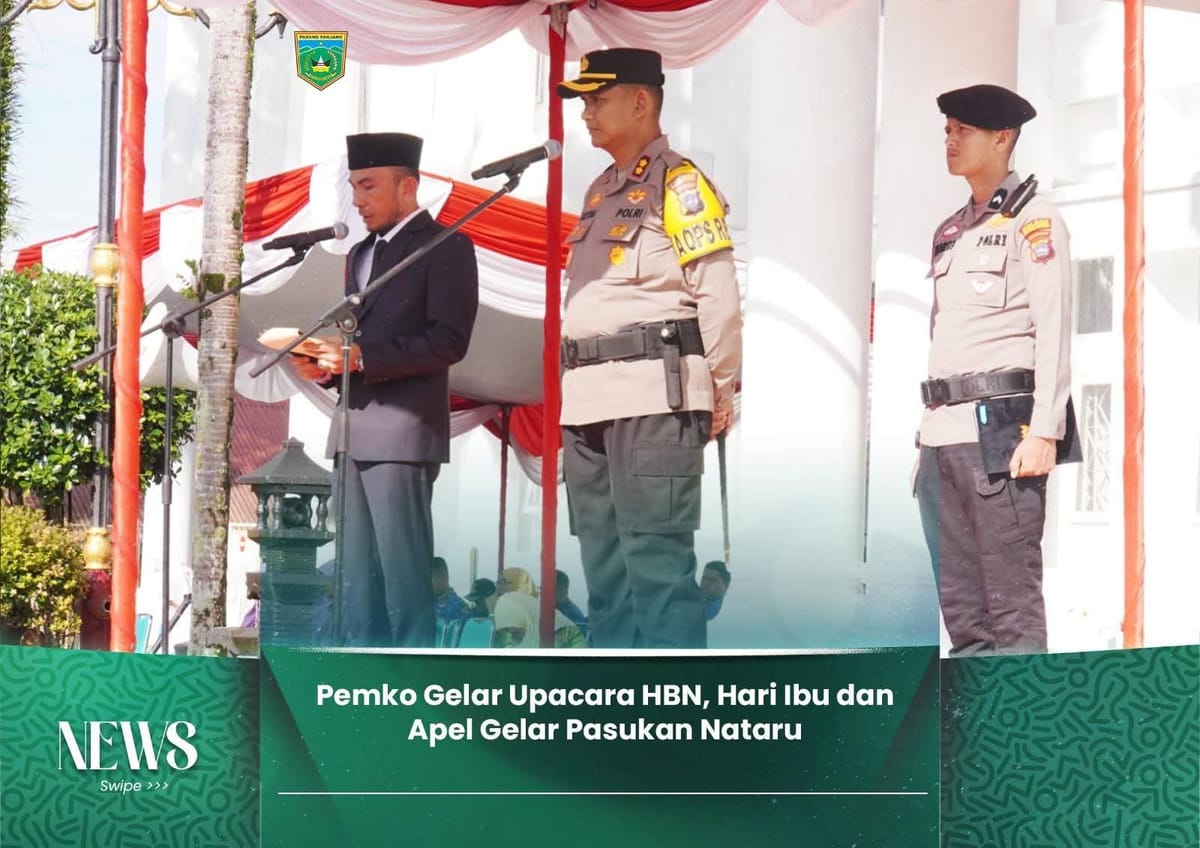 Pemko Padang Panjang Gelar Upacara HBN, Hari Ibu dan Apel Gelar Pasukan Nataru