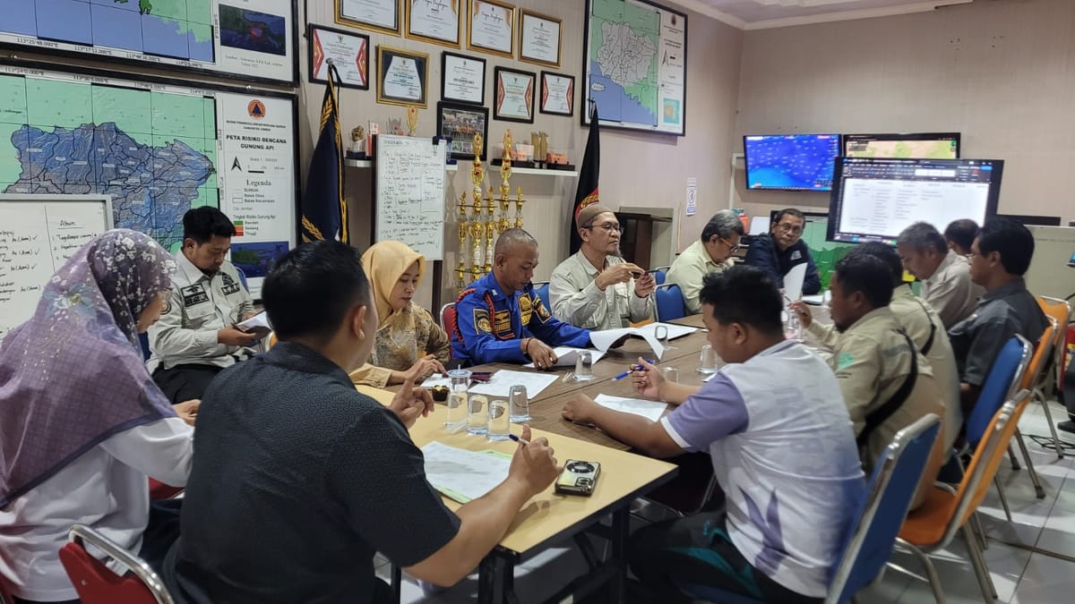 Satukan Langkah Tangani Banjir, BPBD Jember Gelar Rapat Koordinasi Lintas Instansi di Pusdalops