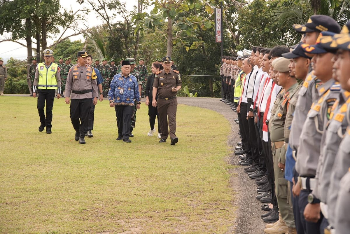 Pentingnya Kesiapsiagaan Personel, Polres Kuantan Singingi Gelar Apel Operasi Lilin 2025