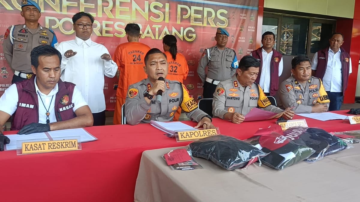 Sepasang Kekasih Pelaku Pencurian Dengan Kekerasan Pada Pengemudi Ojek