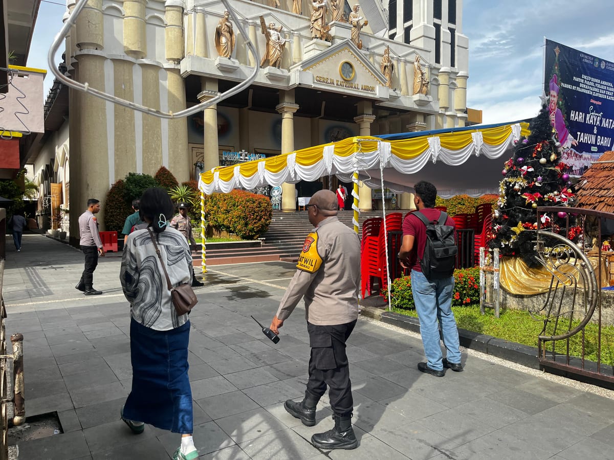 Perayaan Natal Hari Kedua di Ambon Kondusif