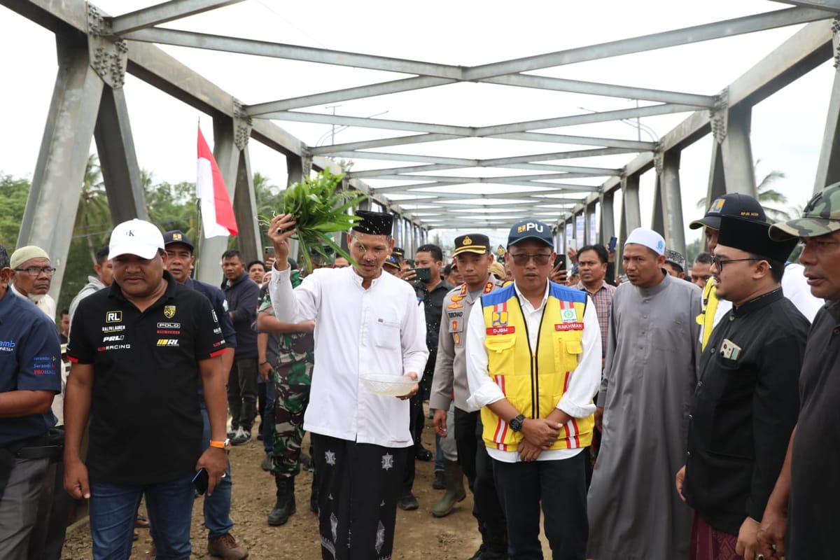 Akhirnya Jembatan Kruweng Tingkeum  Resmi Digunakan ,Denyut Nadi Ekonomi Bireun  Berangsur Pulih