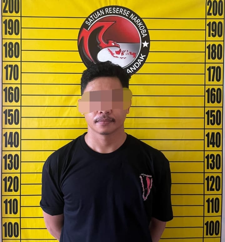 Seorang Pria SY di Tangkap Satresnarkoba Polres Landak di rumah kontrakan