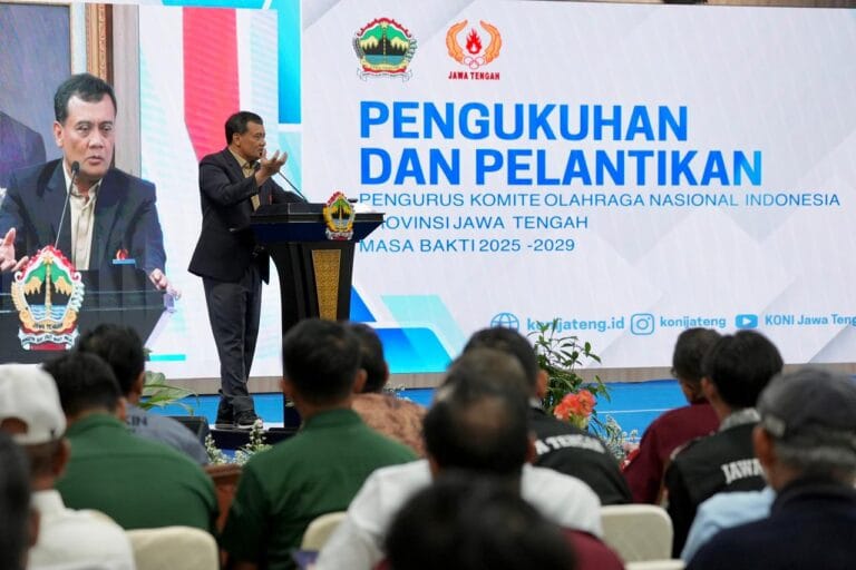 KONI Jateng Dilantik, Harus Percaya Diri dan Berprestasi