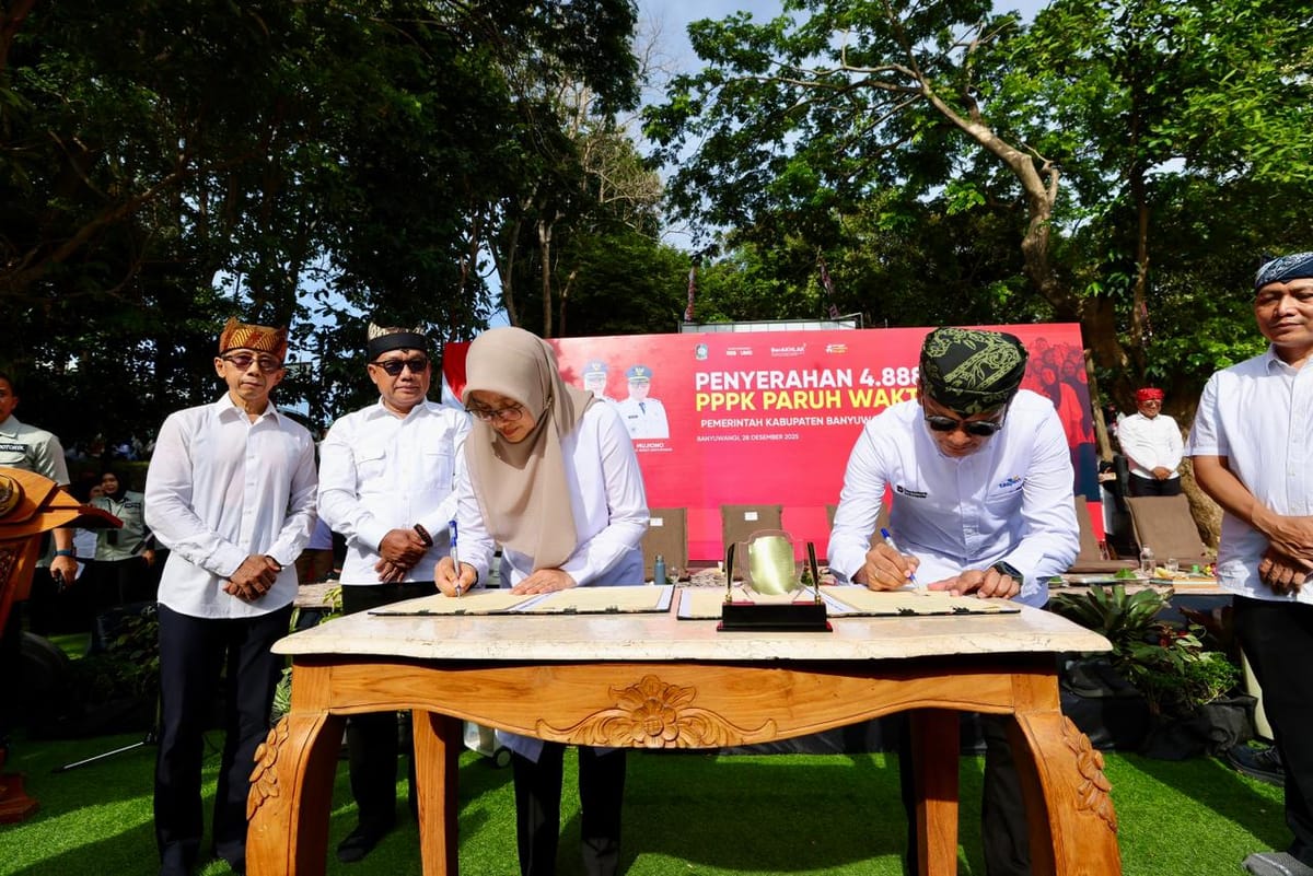 Sejahterakan PPPK, Pemkab Banyuwangi Lakukan MoU dengan Taspen