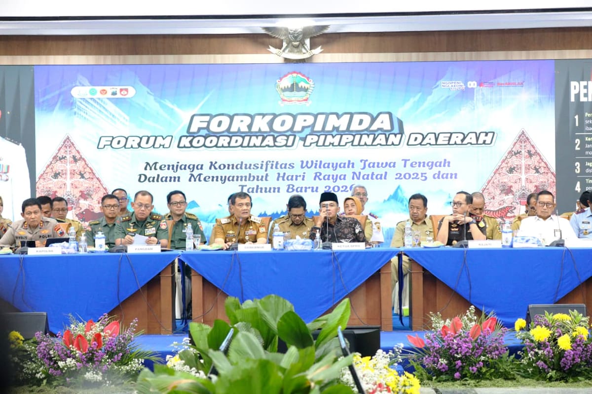 Pemprov Jateng Siap Menghadapi Rayakan Natal 2025 dan Tahun Baru 2026