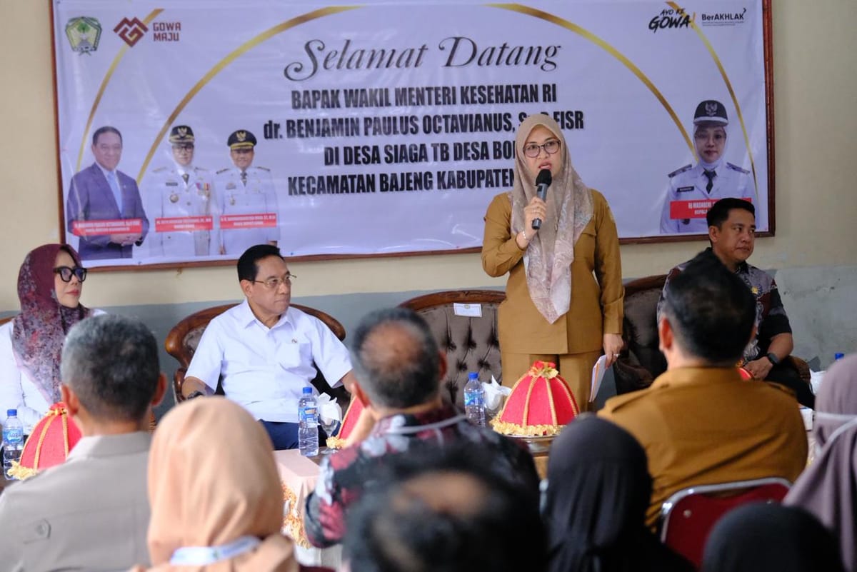 Wamenkes RI- Pemkab Gowa Komitmen Tekan Angka TB