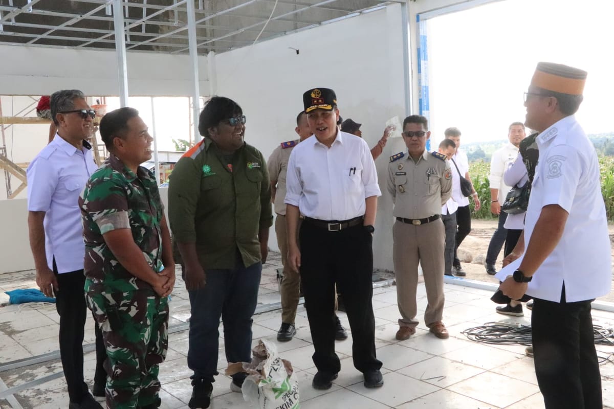 Dandim 1425/ JenepontoTinjau Pembangunan KDMP Paitana