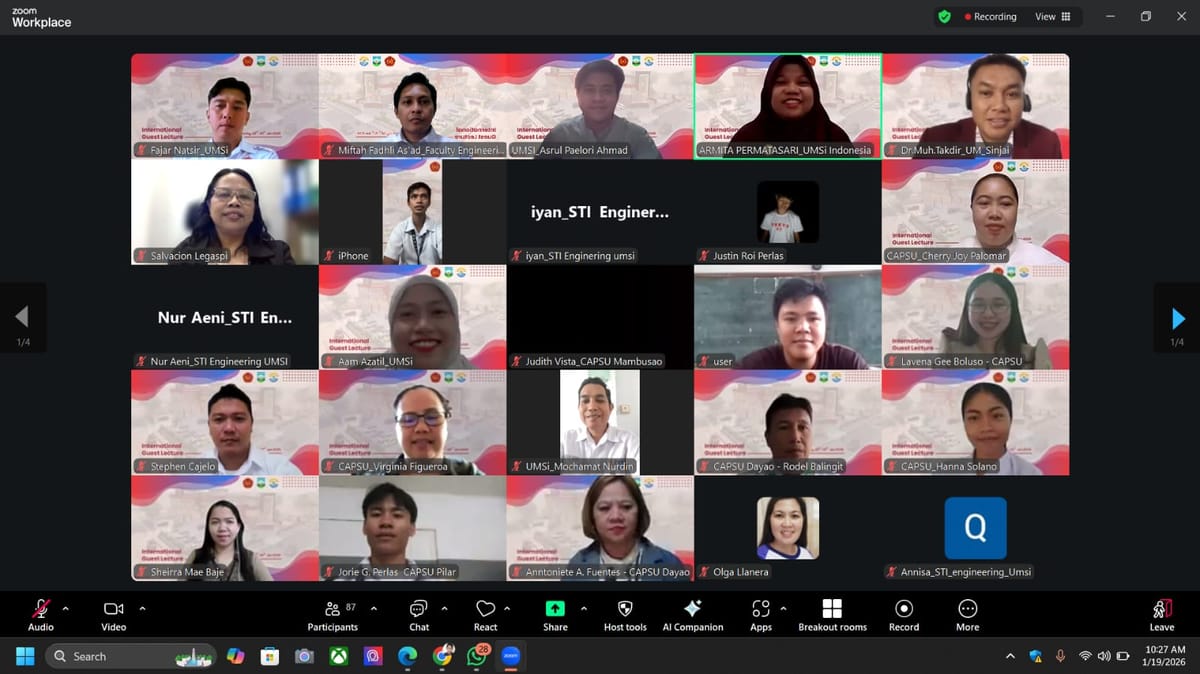 UMSI Sinjai dan Capiz State University Filipina Gelar Guest Lecture