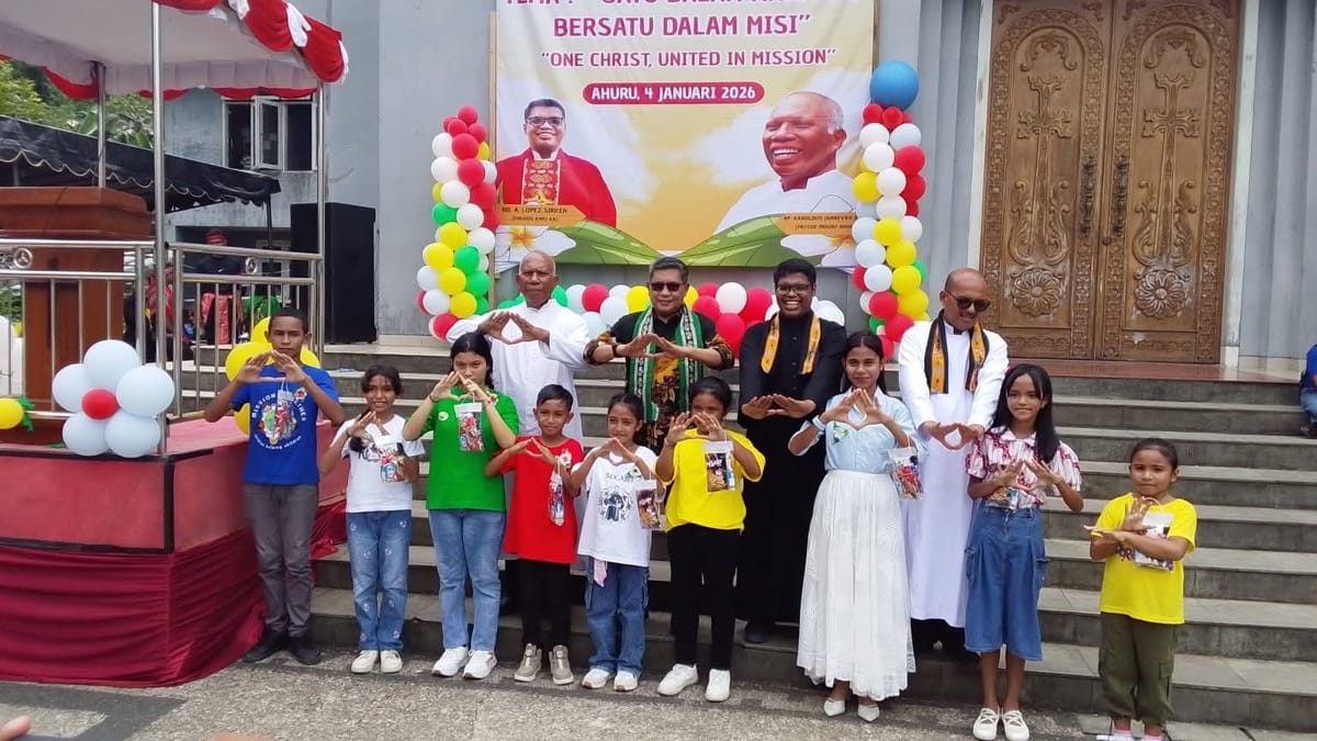 Perayaan Hari Anak Misioner Sedunia ke-183 Tahun dari Ambon Sekami Jadi Terang Dunia