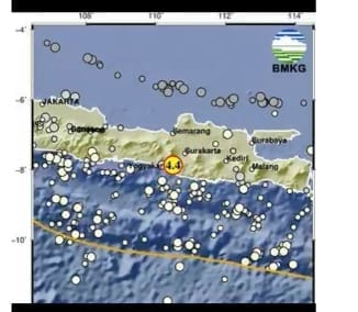 Gempa Magnitudo 4,4 Guncang DIY, Warga Berhamburan Keluar Rumah