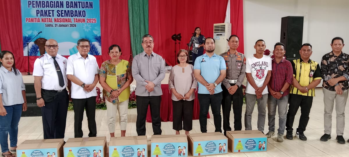 Natal Nasional 2025 Salurkan 2.000 Sembako dan 3 Ambulans ke Maluku