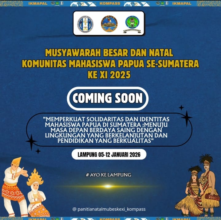 Kompass Gelar Mubes XI & Temu Natal, Perkuat Solidaritas dan Identitas Mahasiswa Papua di Sumatera