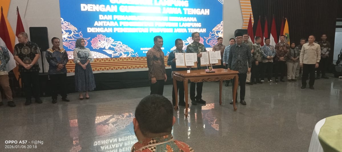 Kerja Sama Lampung dan Jateng, Jadi Pijakan Kuat Untuk Dorong Pertumbuhan Daerah