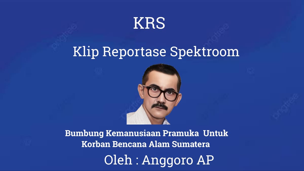 Bumbung Kemanusiaan Pramuka  Untuk Korban Bencana Alam Sumatera