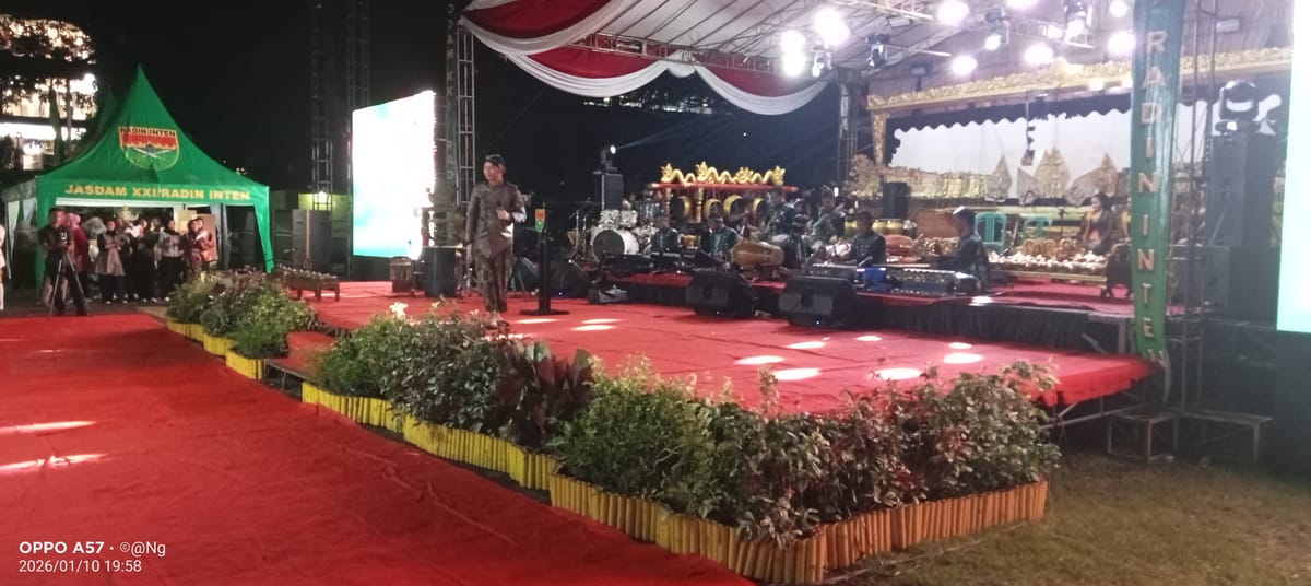 Padukan Aksi Kemanusiaan dan Hiburan, Pentas Seni Budaya Kodam XXI/Radin Inten Lampung Dipadati Pengunjung