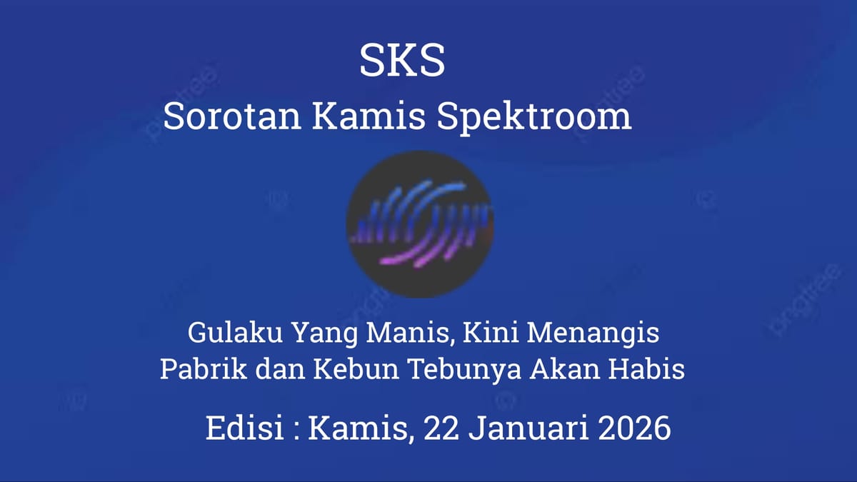 Gulaku Yang Manis, Kini Menangis Pabrik dan Kebun Tebunya Akan Habis
