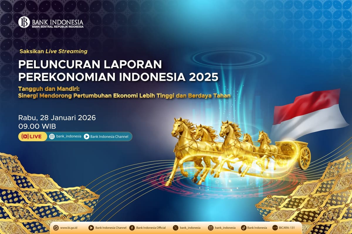 Staf Ahli Gubernur Lampung Lukman Pura Ikuti Peluncuran Laporan Perekonomian Indonesia 2025
