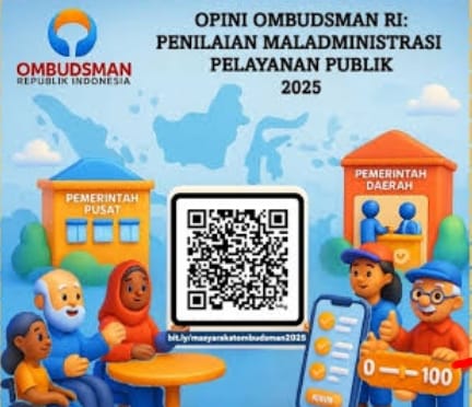 Terima Penghargaan Penilaian Maladministrasi Pelayanan Publik Tahun 2025