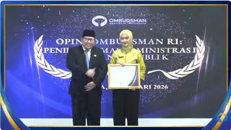 Pemprov Lampung Terima Penghargaan Penilaian Maladministrasi Pelayanan Publik Tahun 2025