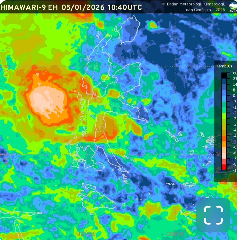 Masyarakat Diminta Waspada Cuaca Ekstrem Mengacam Wilayah Maluku Utara