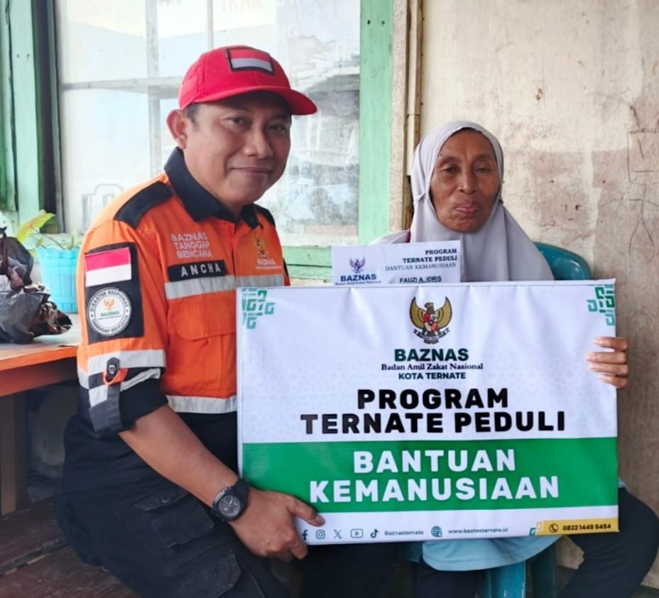 BAZNAS Salurkan Bantuan Kemanusian di Kota Ternate