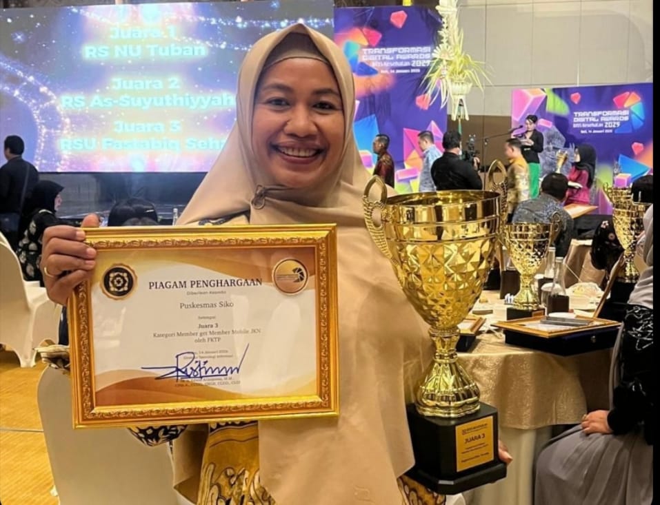 Penghargaan Award Transformasi Digital BPJS Kesehatan 2025 Diraih Puskesmas Siko Ternate