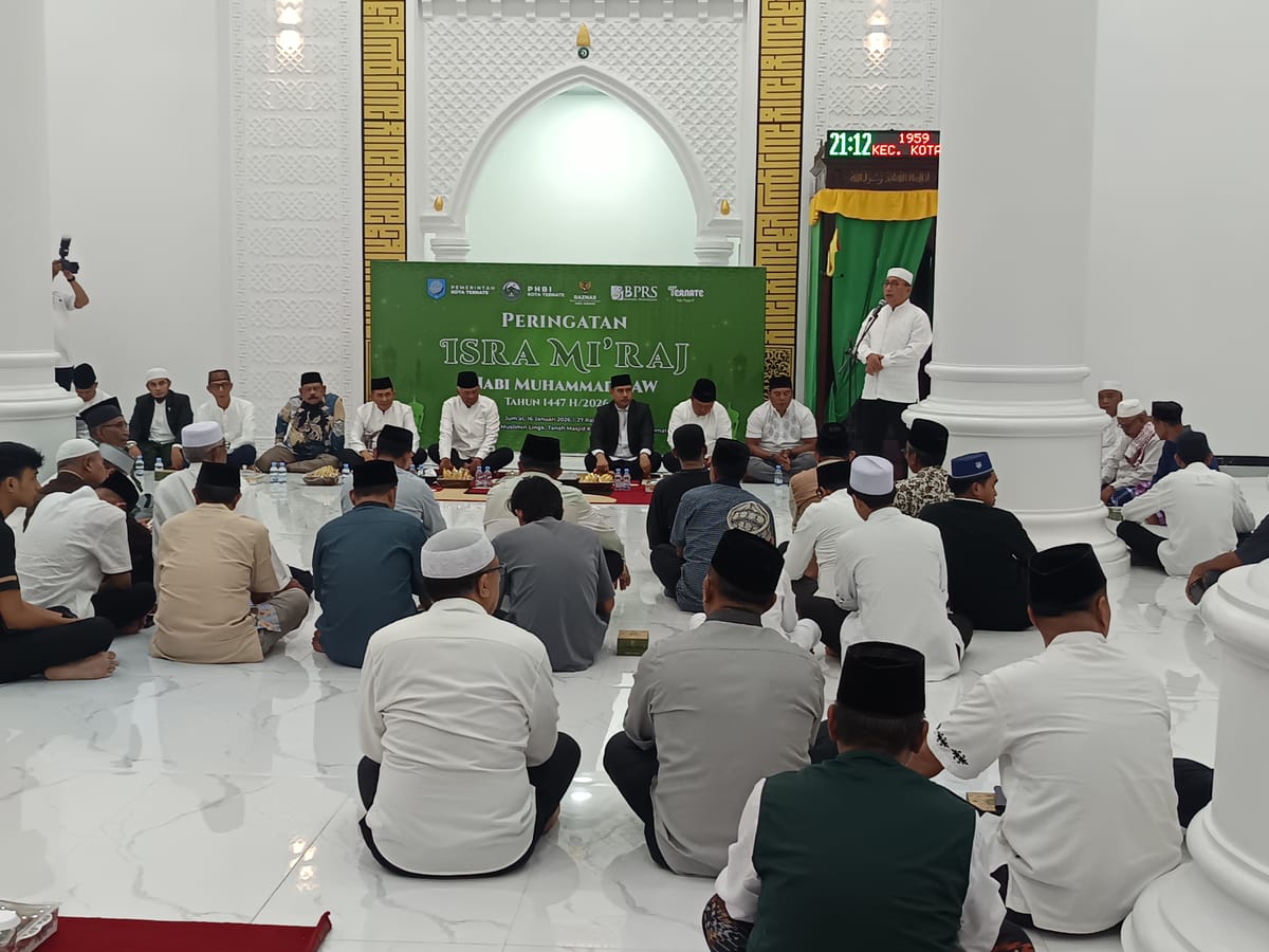 Momentum Isra Mi'raj, Walikota Ternate Ajak Umat Islam Tingkatkan Sholat