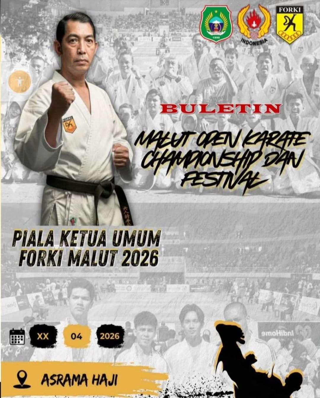 Terima SK, Siap Laksanakan Kejuaraan Karate Piala Ketum FORKI Maluku Utara