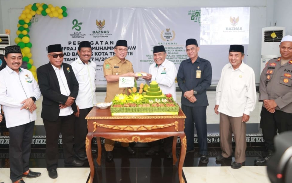 Milad BAZNAS Ternate Rangkaikan Peringatan Isra Mi'raj dan Penyerahan Penghargaan Muzaki