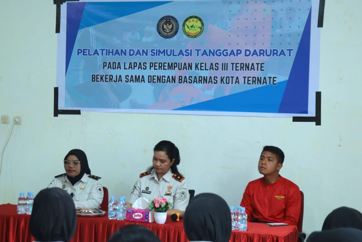 Tingkatkan Kesiapsiagaan Lapas Perempuan Ternate Gelar Pelatihan dan Simulasi Tanggap Darurat