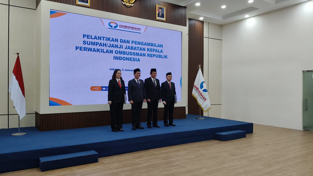 Hadi Rahman Kembali Dilantik sebagai Kepala Perwakilan Ombudsman RI Provinsi Kalimantan Selatan Periode 2026–2030