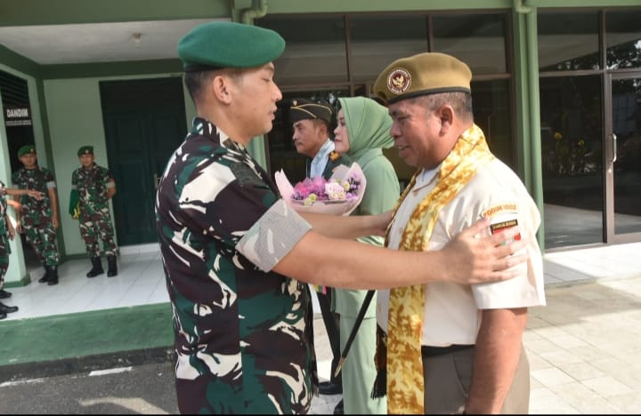 Penuh Haru dan Penghormatan, Kodim 1002/HST Lepas Personel Purna Tugas