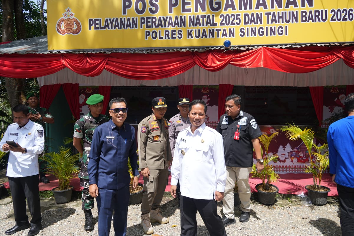 Wakil Bupati Kuansing H.Mukhlisin Himbau Pengendara Perjalanan Mudik Untuk Memamfaatkan Pelayanan Pos Nataru