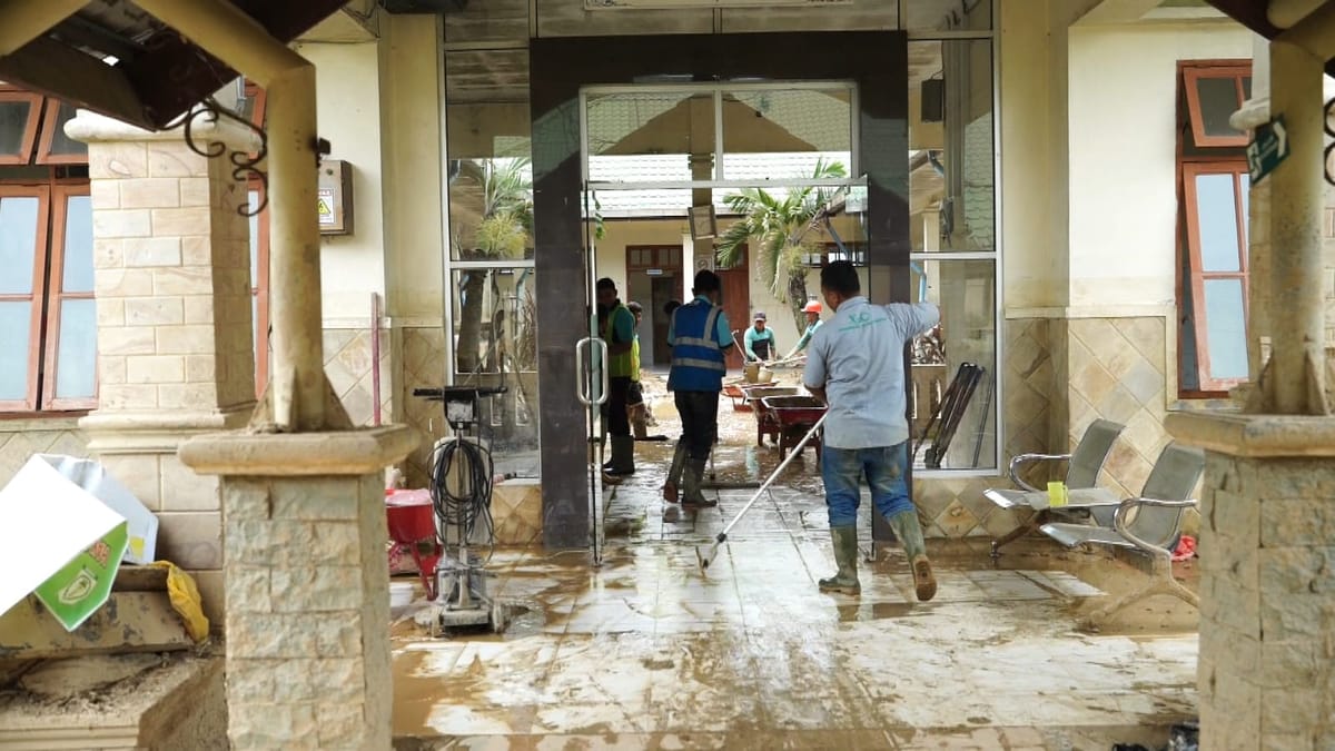 RSUD Tamiang sudah mulai beroperasi, PU Percepat pembersihan dan penyaluran air bersih