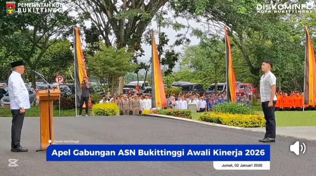 Apel Gabungan ASN Bukittinggi Awali Kinerja Tahun 2026