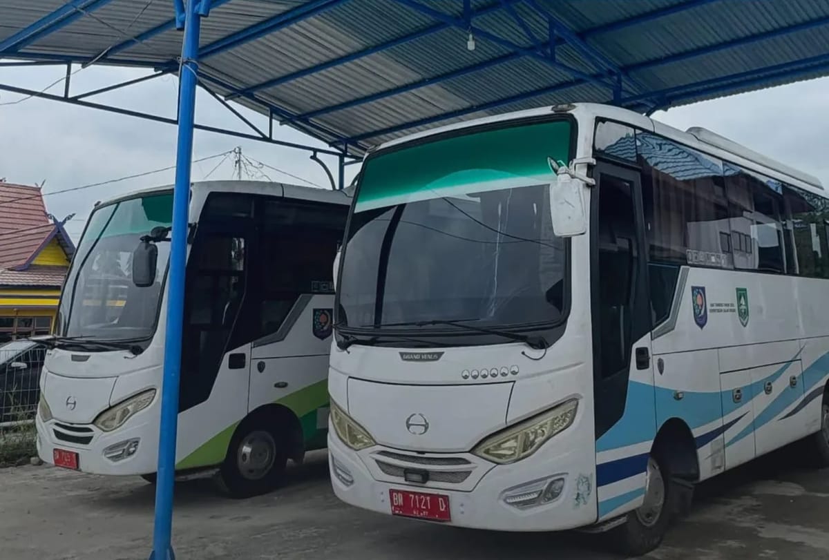 Dishub Bengkalis Sediakan Bus Gratis Bagi Penerima SK PPPK Paruh Waktu Di Pelabuhan RoRo.
