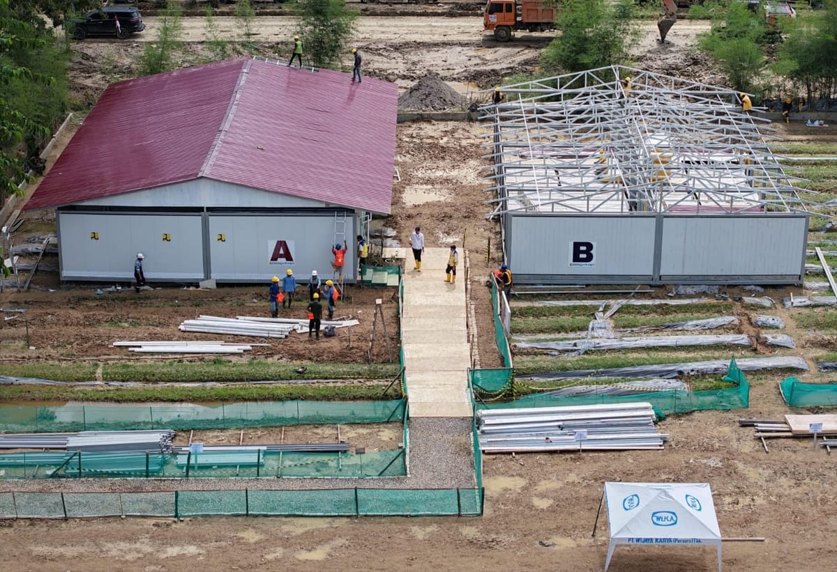 Huntara Di Aceh Tamiang Selesai 7 Blok Untuk 84 KK  Pada 10 Januari 2026