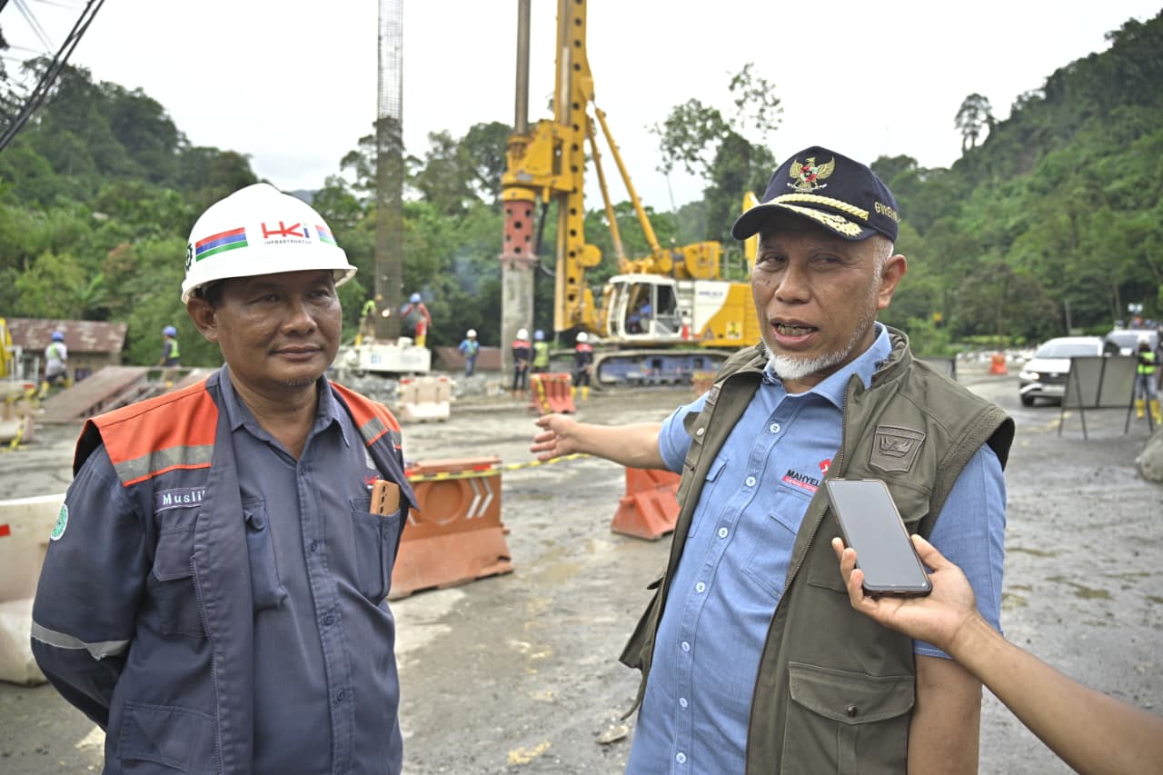 Pasca Dihantam Galodo, Jembatan Kembar Padang Panjang Ditargetkan Selesai Sebelum Lebaran