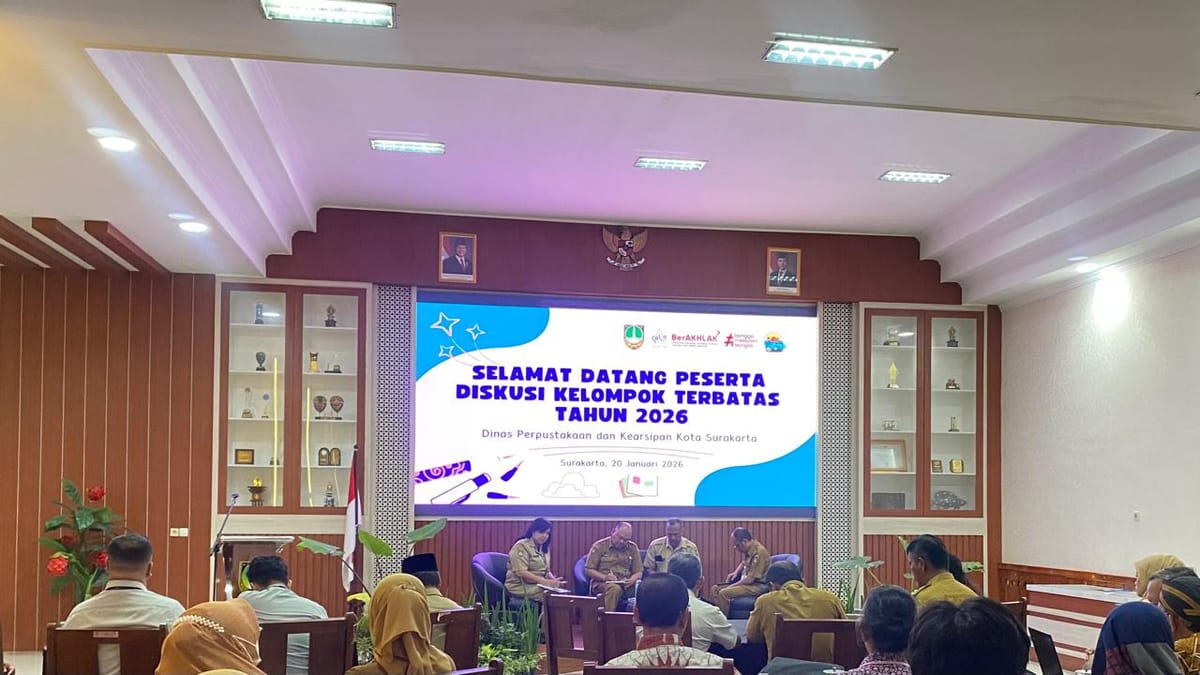 Rasionalisasi Anggaran, Dispersip Kota Surakarta Hadapi Tantangan Dalam Menajamkan Literasi Masyarakat